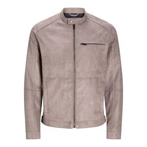 Jack And Jones Mens Faux Leather Biker Jacket / Falcon